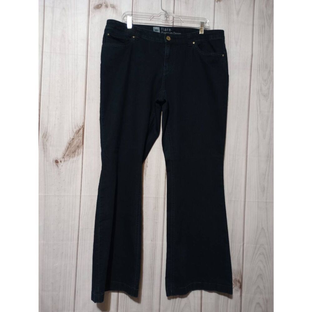 Mossimo Jeans Ladies 14 Flare‎ Dark Wash Soft